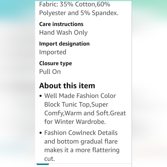 Furnex Cowl Neck Tunic Top - Picture 3 of 10